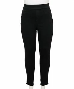 Plus Size Nine West Pull-On High-Waisted Skinny Jeggings Dark Wash