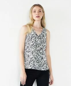 Petite Nine West V-Neck Tank Pansy Plum -Nine West Shop unnamed file 1726