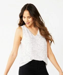 Petite Nine West V-Neck Tank Pansy Plum -Nine West Shop unnamed file 1733