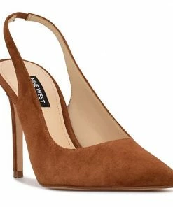 Nine West Feather Women's Suede Sling Back Pumps Hunter Green Suede -Nine West Shop unnamed file 1745