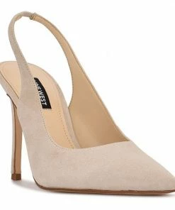 Nine West Feather Women's Suede Sling Back Pumps Hunter Green Suede -Nine West Shop unnamed file 1746