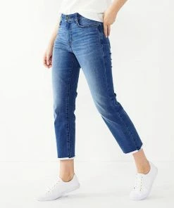 Petite Nine West Slimming Straight-Leg High-Waisted Crop Jeans Medium Wash 8 Petite Nine West Slimming Straight-Leg High-Waisted Crop Jeans Medium Wash -Nine West Shop unnamed file 1751