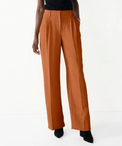 Women's Nine West High-Waisted Wide-Leg Trouser Pants Mineral Black -Nine West Shop unnamed file 176