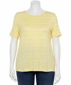 Plus Size Nine West Essential Crewneck Tee Infantry Olive Rib -Nine West Shop unnamed file 1777