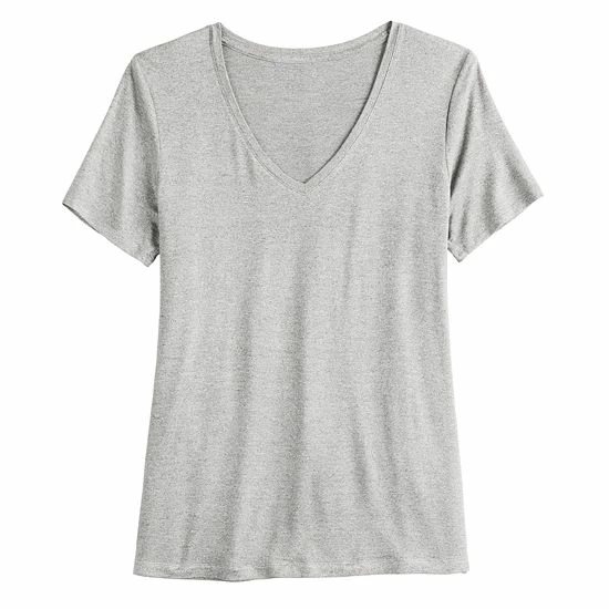 Women's Nine West Essential V-Neck Tee Sicily Tomato 3 Women's Nine West Essential V-Neck Tee Sicily Tomato - Image 3