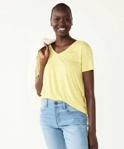 Women's Nine West Essential V-Neck Tee Sicily Tomato 23 Women's Nine West Essential V-Neck Tee Sicily Tomato -Nine West Shop unnamed file 182