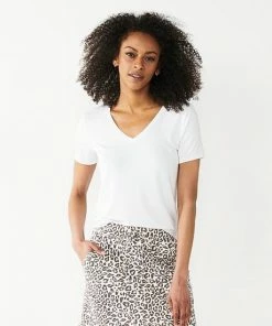 Women's Nine West Essential V-Neck Tee Sicily Tomato 25 Women's Nine West Essential V-Neck Tee Sicily Tomato -Nine West Shop unnamed file 184