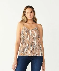 Women's Nine West V-Neck Layering Camisole Pink Floral -Nine West Shop unnamed file 1850