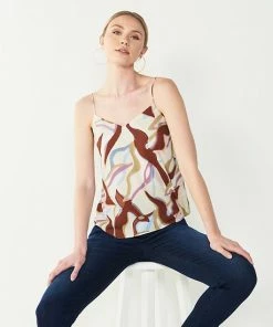 Women's Nine West V-Neck Layering Camisole Pink Floral -Nine West Shop unnamed file 1855