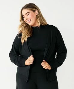 Plus Size Nine West Short Cardigan Cherry Merlot -Nine West Shop unnamed file 1867