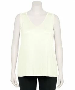 Plus Size Nine West Essential Easy V-Neck Tank Sage Camo -Nine West Shop unnamed file 1884