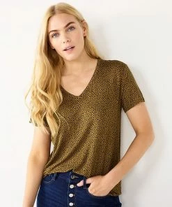 Women's Nine West Essential V-Neck Tee Sicily Tomato 30 Women's Nine West Essential V-Neck Tee Sicily Tomato -Nine West Shop unnamed file 189