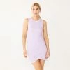 Women's Nine West French Terry Tulip-Hem Sheath Dress Lavender Mauve