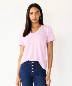 Women's Nine West Essential V-Neck Tee Sicily Tomato 31 Women's Nine West Essential V-Neck Tee Sicily Tomato -Nine West Shop unnamed file 190