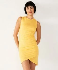 Women's Nine West French Terry Tulip-Hem Sheath Dress Lavender Mauve -Nine West Shop unnamed file 1902