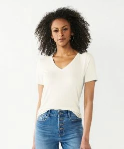 Women's Nine West Essential V-Neck Tee Sicily Tomato 32 Women's Nine West Essential V-Neck Tee Sicily Tomato -Nine West Shop unnamed file 191