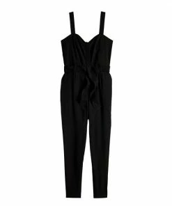 Women's Nine West Sweetheart Tapered Jumpsuit Mineral Black -Nine West Shop unnamed file 1985