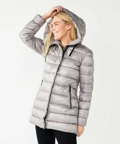 Women's Nine West Hooded Puffer Coat Deep Olive -Nine West Shop unnamed file 1996