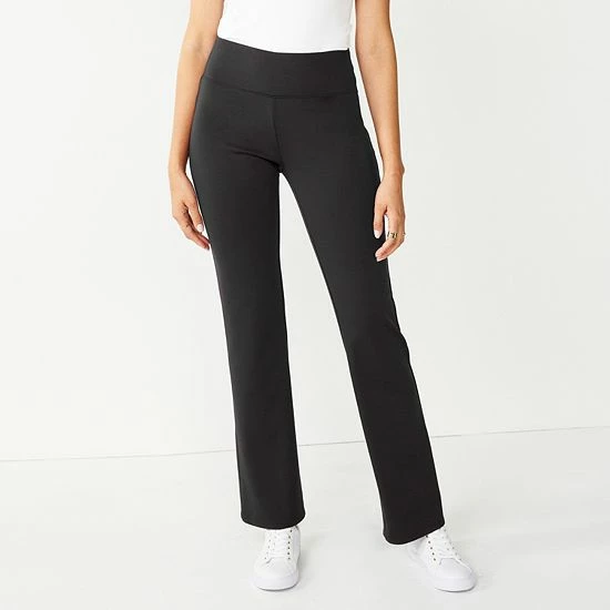 Petite Nine West Mid Rise Tummy Control Ponte Bootcut Pants Charcoal Herringbone 2 Petite Nine West Mid Rise Tummy Control Ponte Bootcut Pants Charcoal Herringbone - Image 2