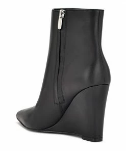 Nine West Paes Women's Leather Wedge Booties Cream Leather -Nine West Shop unnamed file 2042