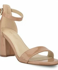 Nine West Sandy Women's Block Heel Sandals Medium Natural -Nine West Shop unnamed file 2052