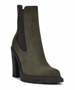 Nine West Ream Women's High Heel Chelsea Boots Dark Green -Nine West Shop unnamed file 2068
