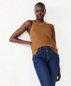 Women's Nine West High-Neck Cutaway Sweater Tank Sergio Olive -Nine West Shop unnamed file 2074