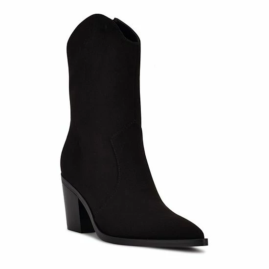 Nine West Wyla Women's Western Boots Black 6 Nine West Wyla Women's Western Boots Black - Image 6