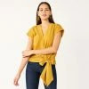 Women's Nine West Tie Waist Wrap Top Sicily Tomato