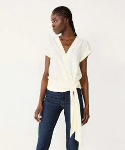 Women's Nine West Tie Waist Wrap Top Sicily Tomato -Nine West Shop unnamed file 2131