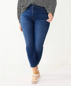 Plus Size Nine West Slimming Skinny Jeans Black -Nine West Shop unnamed file 2136