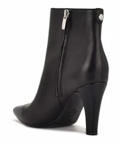 Nine West Cale 9x9 Women's Leather Ankle Boots Black Lthr -Nine West Shop unnamed file 2145