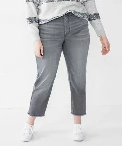 Plus Size Nine West Slimming High-Waisted Straight-Leg Crop Jeans Medium Wash 7 Plus Size Nine West Slimming High-Waisted Straight-Leg Crop Jeans Medium Wash -Nine West Shop unnamed file 2174