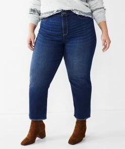 Plus Size Nine West Slimming High-Waisted Straight-Leg Crop Jeans Medium Wash 8 Plus Size Nine West Slimming High-Waisted Straight-Leg Crop Jeans Medium Wash -Nine West Shop unnamed file 2175