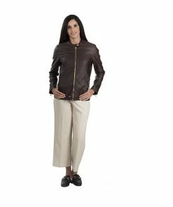 Women's Nine West Café Faux-Leather Racer Jacket Black -Nine West Shop unnamed file 2192