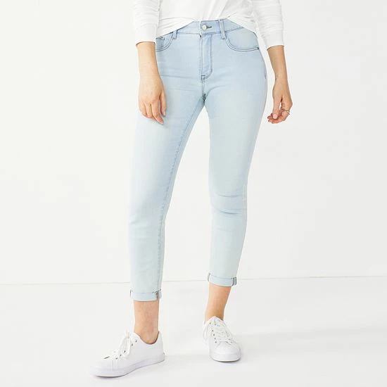 Petite Nine West Slimming Button-Fly Ankle Jeans Super Light Wash 5 Petite Nine West Slimming Button-Fly Ankle Jeans Super Light Wash - Image 5