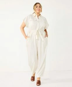 Plus Size Nine West Utility Jumpsuit Infantry Olive -Nine West Shop unnamed file 2218