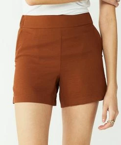 Women's Nine West Mid-Rise Pull-On Soft Shorts Huxley Blue