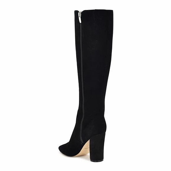Nine West Danee Women's Suede Knee-High Boots Black Suede 5 Nine West Danee Women's Suede Knee-High Boots Black Suede - Image 5