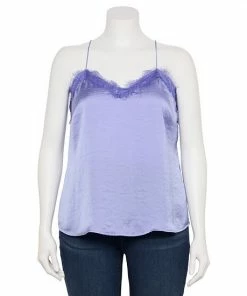 Plus Size Nine West V-Neck Camisole Kelly Lavender -Nine West Shop unnamed file 2293