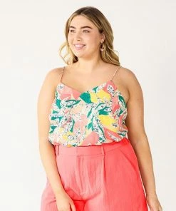 Plus Size Nine West V-Neck Camisole Kelly Lavender -Nine West Shop unnamed file 2297