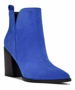 Nine West Birds Women's Suede Ankle Boots Blue Suede -Nine West Shop unnamed file 2380