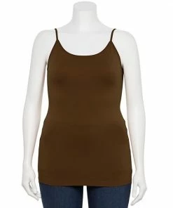 Plus Size Nine West Essential Seamless Reversible Cami Salted Caramel -Nine West Shop unnamed file 2390
