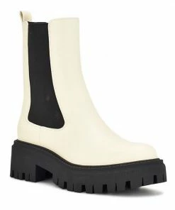 Nine West Rives Women's Chelsea Boots Cream Black 12 Nine West Rives Women's Chelsea Boots Cream Black -Nine West Shop unnamed file 2432