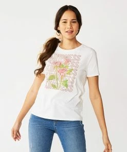 Women's Nine West Crewneck Graphic Tee Brave Floral -Nine West Shop unnamed file 2456
