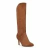 Nine West Buyah Women's Suede Knee-High Boots Olive Suede