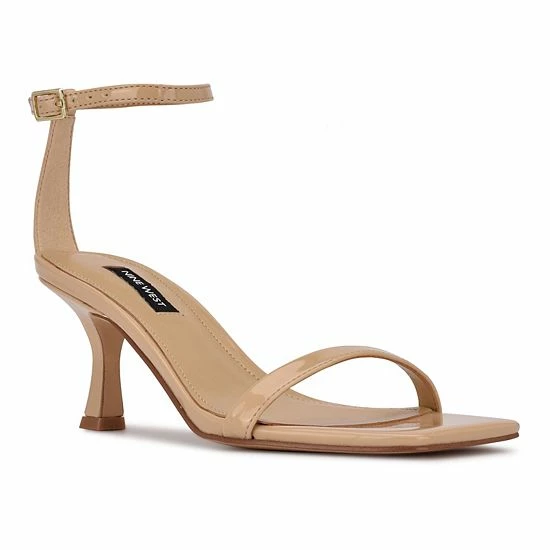 Nine West Ripe Women's Heeled Sandals Light Natural Patent 12 Nine West Ripe Women's Heeled Sandals Light Natural Patent - Image 12