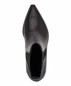 Nine West Danzy Women's Leather Chelsea Boots Cream Black Leather -Nine West Shop unnamed file 2543