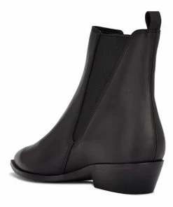 Nine West Danzy Women's Leather Chelsea Boots Cream Black Leather -Nine West Shop unnamed file 2544