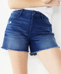 Women's Nine West Slimming Pocket Shorts Medium Wash -Nine West Shop unnamed file 2584